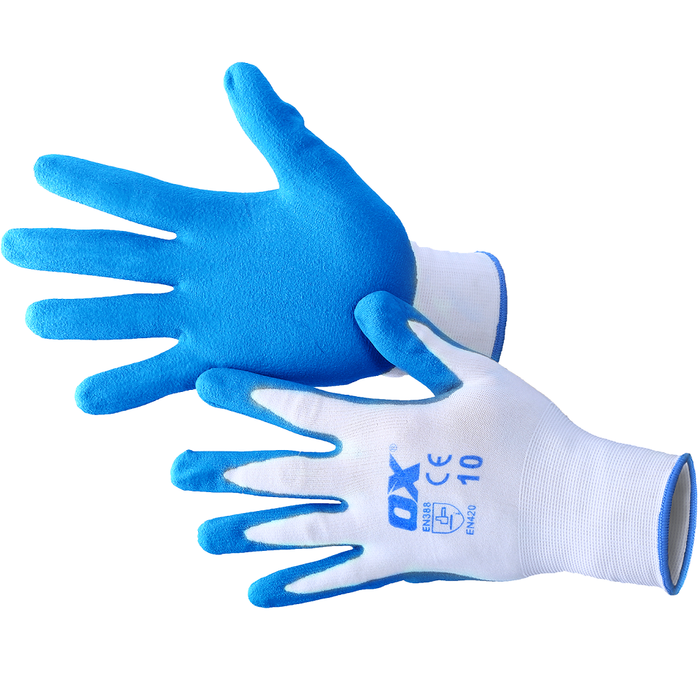 OX Tools OX-S484610 5 Pack Large Nitrile Safety Gloves