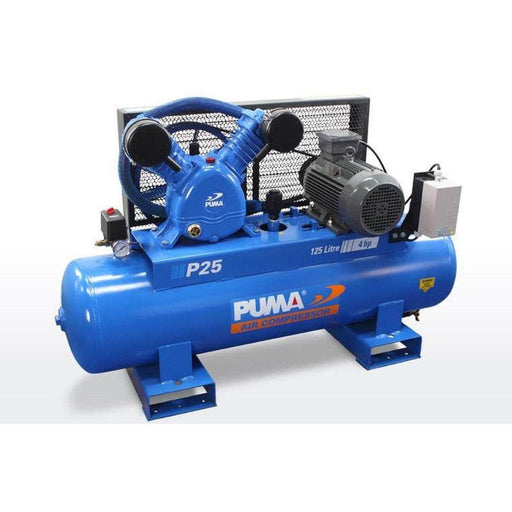 Puma Puma P25 125L 4.0HP 3kW 415V 6.4Ah Belt Drive Air Compressor