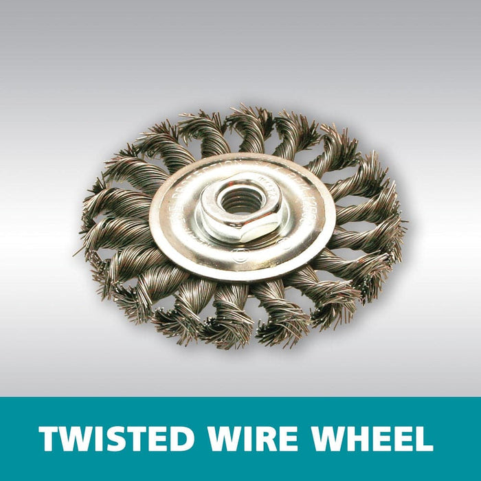 Makita D-55267 125mm x M14 Twisted Wire Wheel Brush