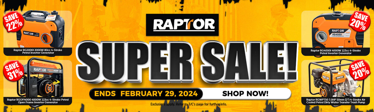 Raptor Super Sale