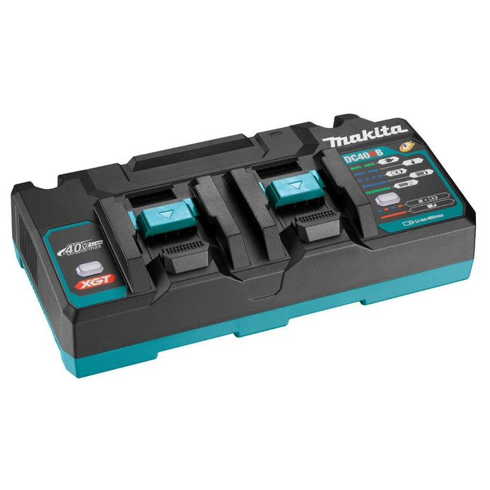 Makita 1913Y7-1 40V Max Dual Port Rapid Charger with 2x 5.0Ah High Output batteries Combo Kit