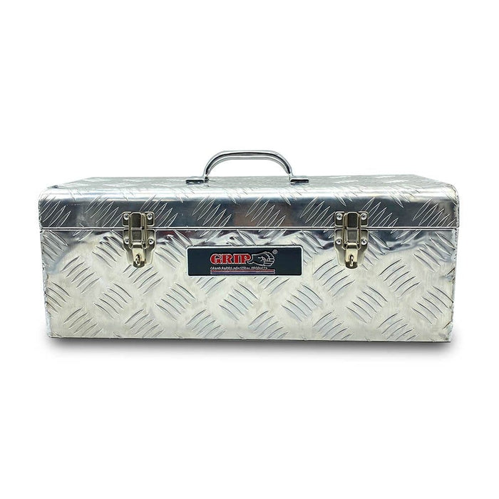 Mobile Toolbox Combo: Grip 29334 Alu Box + 4x 100mm TPR Braked Castors