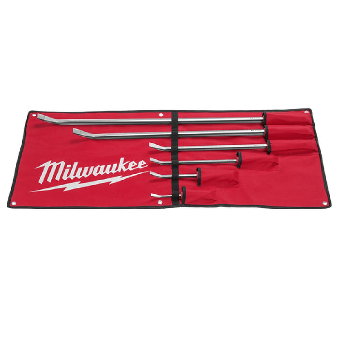 Milwaukee 48229116 6 Piece Pry Bar Set In Roll