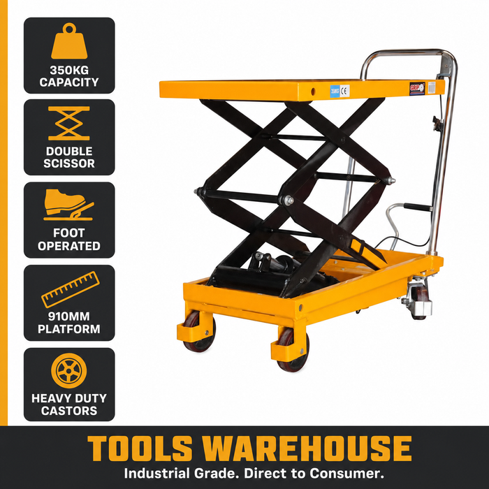 Grip 52015 350kg Scissor Lift Table Cart — Key Features