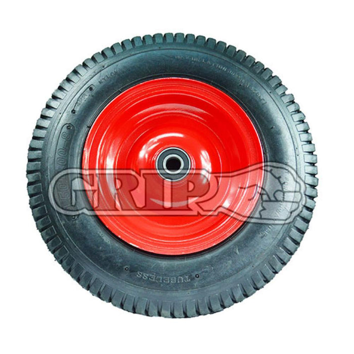Grip 52107 400mm 1" Offset Rubber Steel Core Pneumatic Wheel