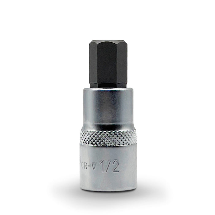 AuzGrip 1/2 Inch SAE 1/2 Inch Square Drive In-Hex Bit Socket Front
