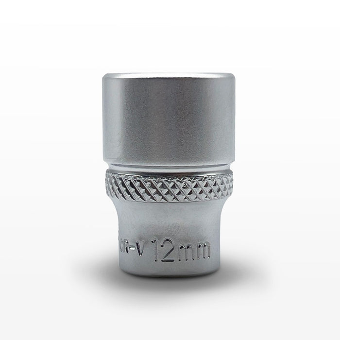 AuzGrip 12mm 6 Point Metric 1/4 Inch Square Drive Socket Front