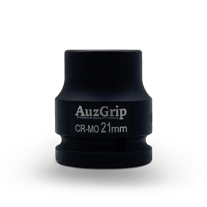 AuzGrip 21mm Metric 6 Point 3/4inch Square Drive Impact Socket Front