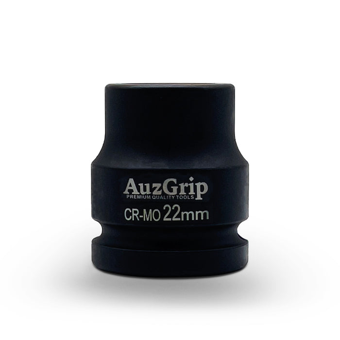 AuzGrip 22mm Metric 6 Point 3/4inch Square Drive Impact Socket Front