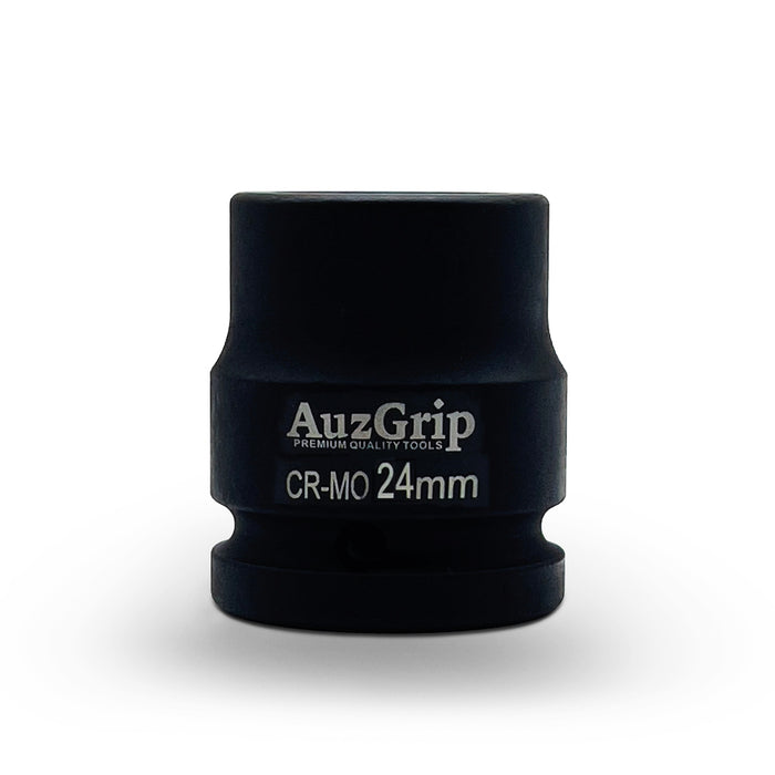 AuzGrip 24mm Metric 6 Point 3/4inch Square Drive Impact Socket Front