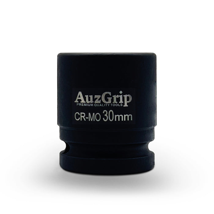 AuzGrip 30mm Metric 6 Point 3/4inch Square Drive Impact Socket Front