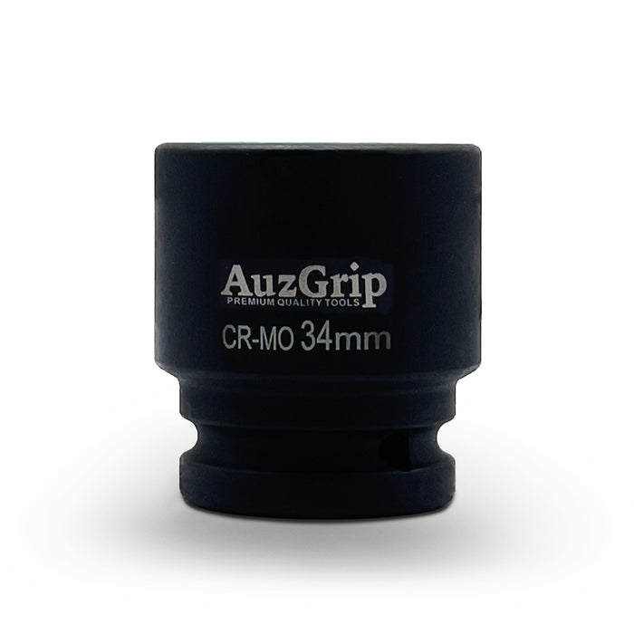 AuzGrip 34mm Metric 6 Point 3/4inch Square Drive Impact Socket Front