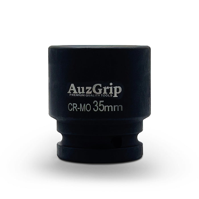 AuzGrip 35mm Metric 6 Point 3/4inch Square Drive Impact Socket Front