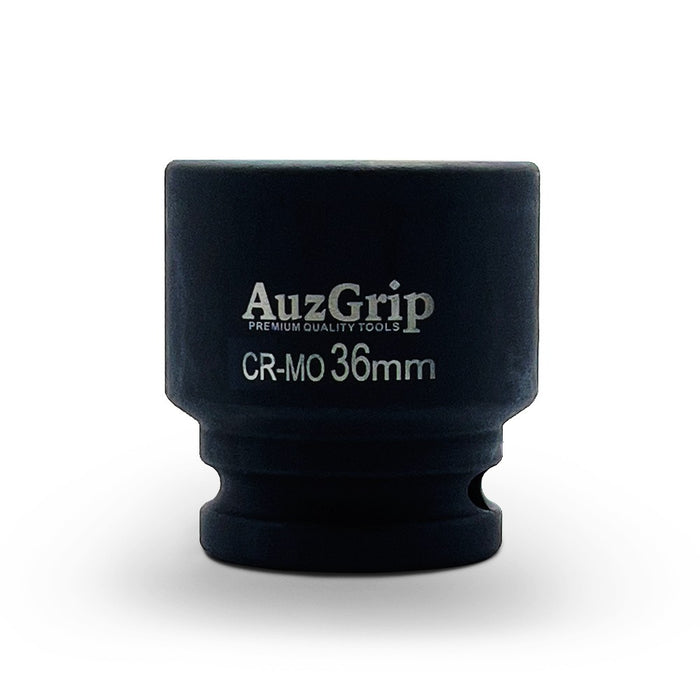 AuzGrip 36mm Metric 6 Point 3/4inch Square Drive Impact Socket Front