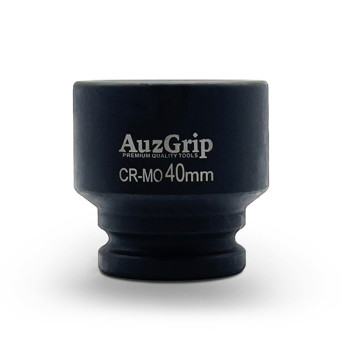 AuzGrip 40mm Metric 6 Point 3/4inch Square Drive Impact Socket Front