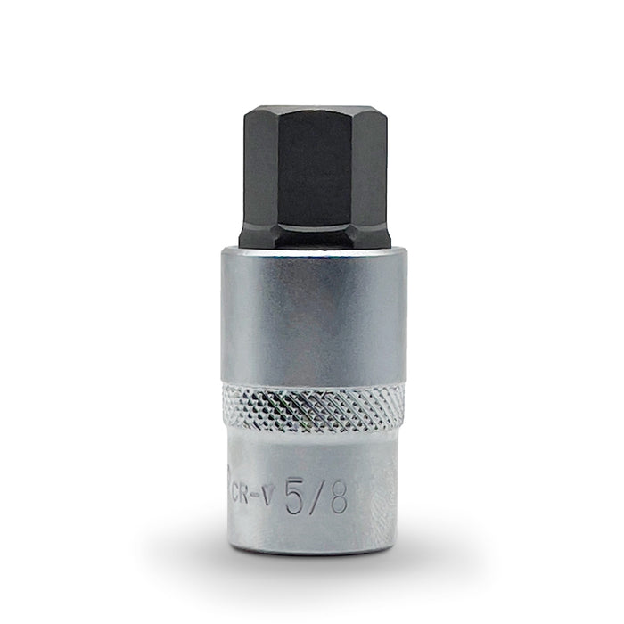 AuzGrip 5/8 Inch SAE 1/2 Inch Square Drive In Hex Bit Socket Front