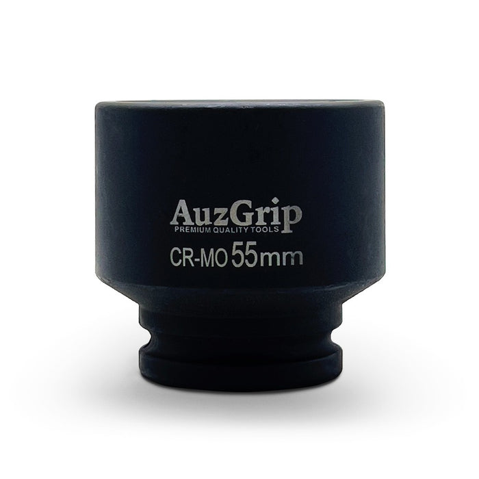 AuzGrip 55mm Metric 6 Point 3/4inch Square Drive Impact Socket Front