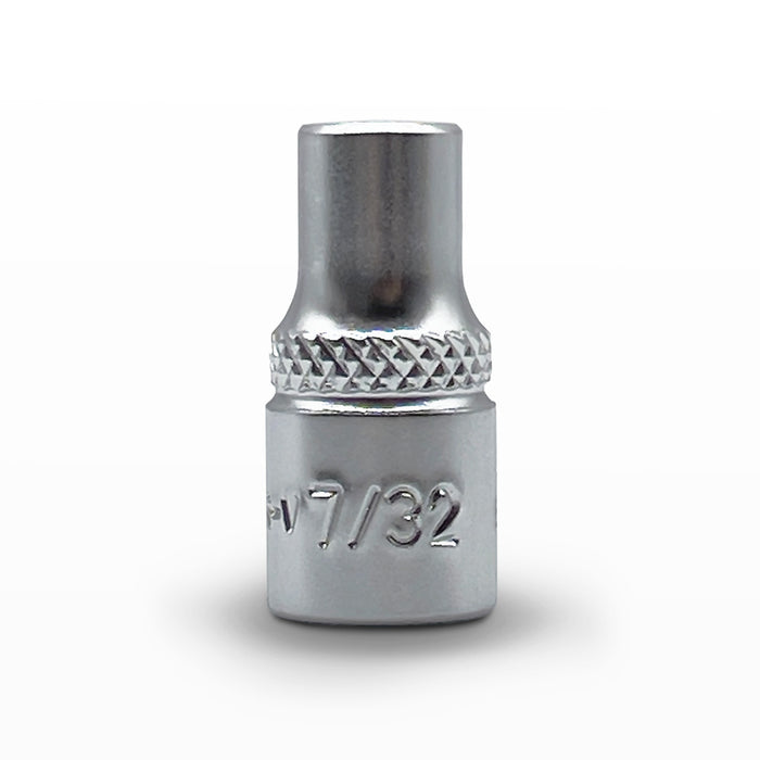 AuzGrip 7/32 Inch SAE 6 Point 1/4 Inch Square Drive Socket Front