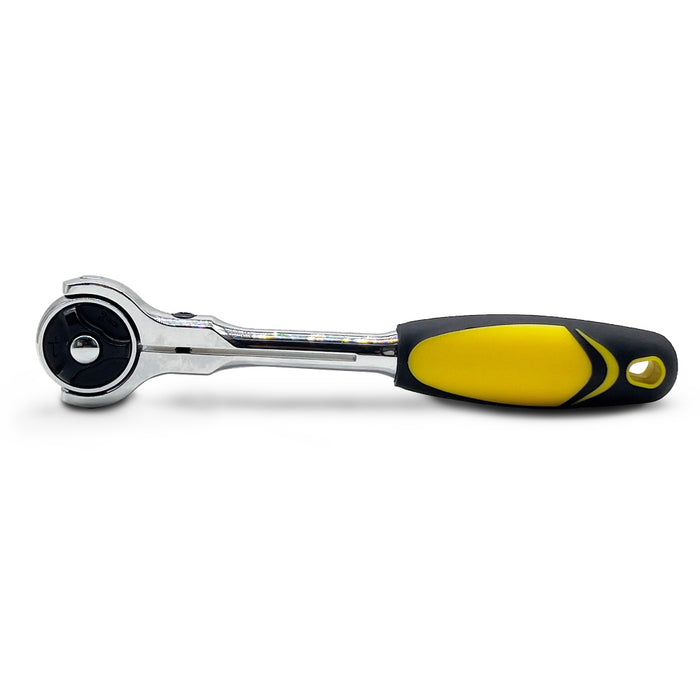 AuzGrip 72T Swivel Head Ratchet Handle with Quick Release Front