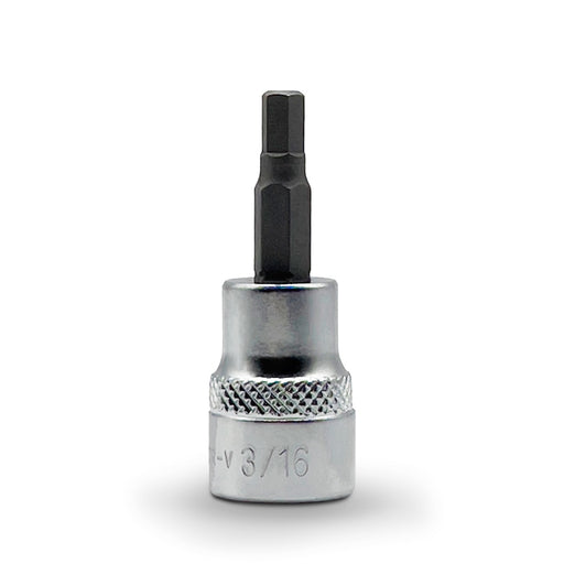 AuzGrip A71074 3/16 Inch SAE 3/8 Inch Square Drive In-Hex Bit Socket Front