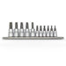 AuzGrip A71180 11 Piece 1/4 Inch and 3/8 Inch Square Drive E-Torx Bit Socket Set