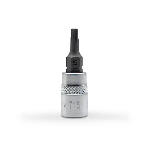 AuzGrip A71186 T15 1/4 Inch Square Drive Torx Bit Socket Front