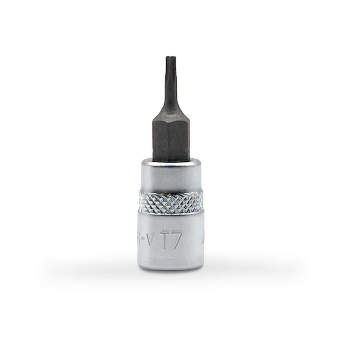 AuzGrip A71201 T7 1/4 Inch Square Drive Tamper Proof Torx Bit Socket Front