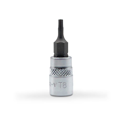 AuzGrip A71202 T8 1/4 Inch Square Drive Tamper Proof Torx Bit Socket Front