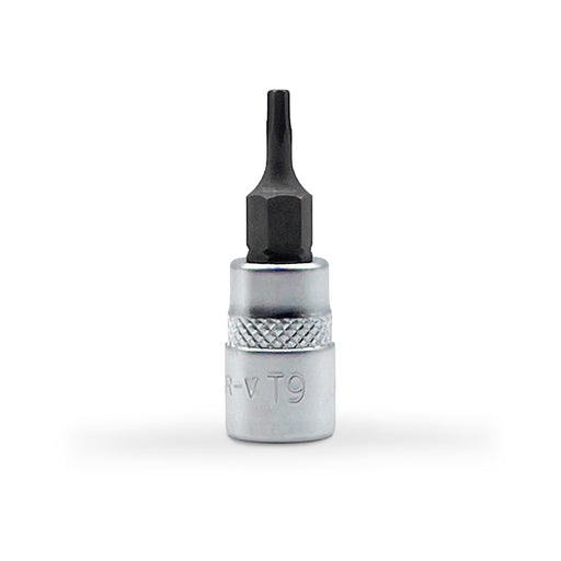 AuzGrip A71203 T9 1/4 Inch Square Drive Tamper Proof Torx Bit Socket Front