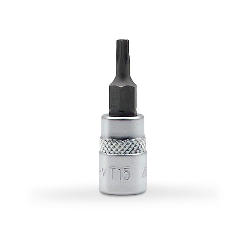 AuzGrip A71205 T15 1/4 Inch Square Drive Tamper Proof Torx Bit Socket Front