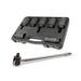 AuzGrip A84403 7pc Hub Nut Deep Impact Socket Set and A67300 Breaker Bar Bundle