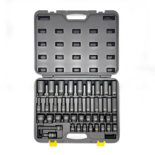 AuzGrip A84617 40 Piece Metric 6 Point Deep & Standard Impact Socket Set Front