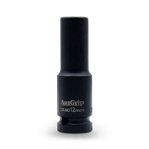 AuzGrip A84705 12mm Metric 6 Point 1/2 Inch Square Drive Deep Impact Socket Front
