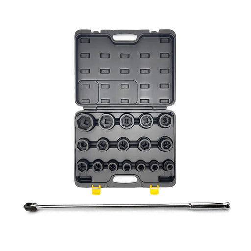 AuzGrip A86602 17pc 3/4" Metric Impact Socket Set and A67310 Breaker Bar Bundle