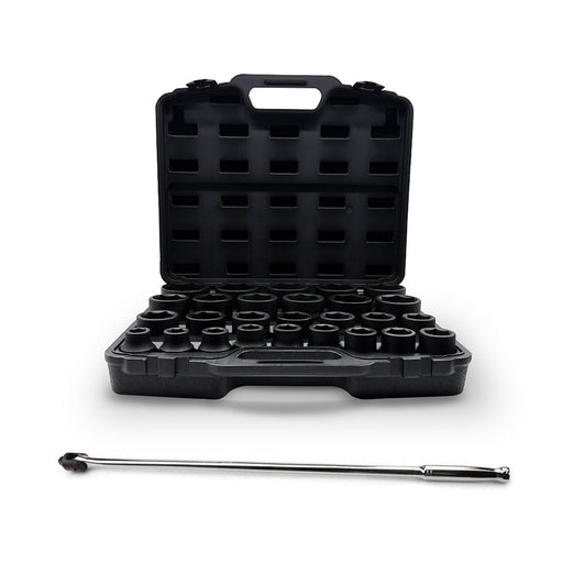 AuzGrip A86605 27pc 3/4" Drive Impact Socket Set + A67310 1000mm Breaker Bar Bundle