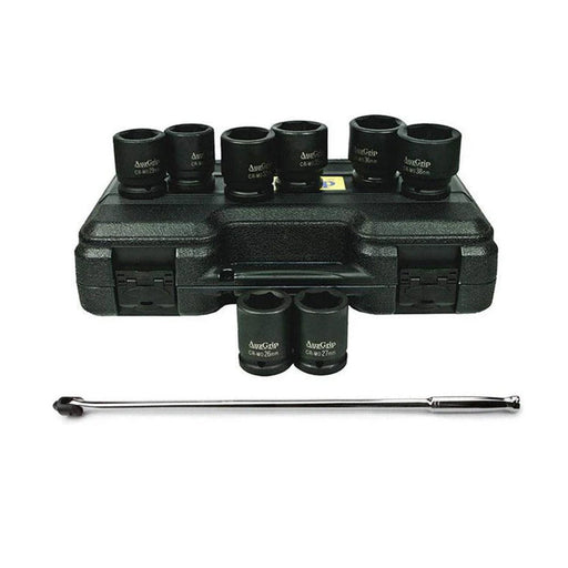 AuzGrip A86606 8pc 3/4" Impact Socket Set and A67310 Breaker Bar Bundle