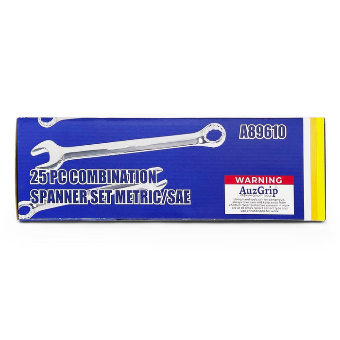 AuzGrip A89610 25 Piece Combination Spanner Set PackageB