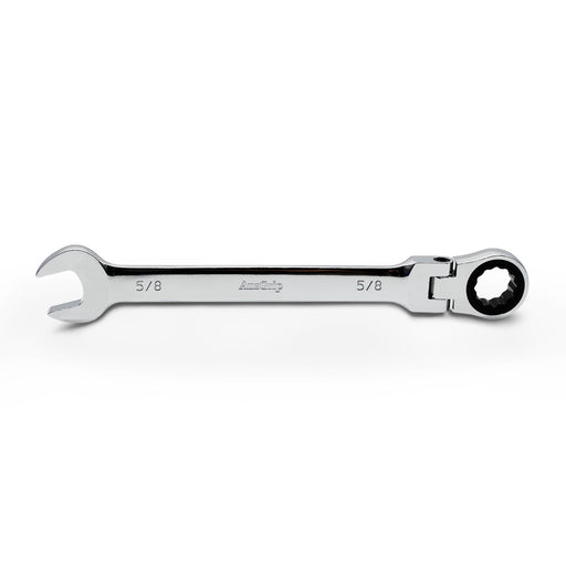 AuzGrip A89745 5/8 Inch Flexible Open End and Ring Combination Ratchet Spanner Front