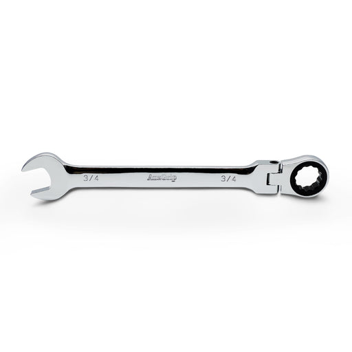 AuzGrip A89747 3/4 Inch Flexible Open End and Ring Combination Ratchet Spanner Front