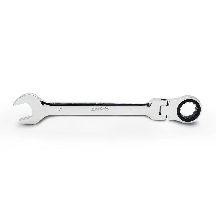 AuzGrip A89751 1 Inch Flexible Open End and Ring Combination Ratchet Spanner Front