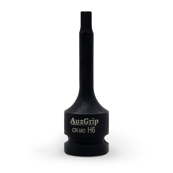 AuzGrip H6 Metric 1/2in Square Drive In-Hex Bit Socket Front
