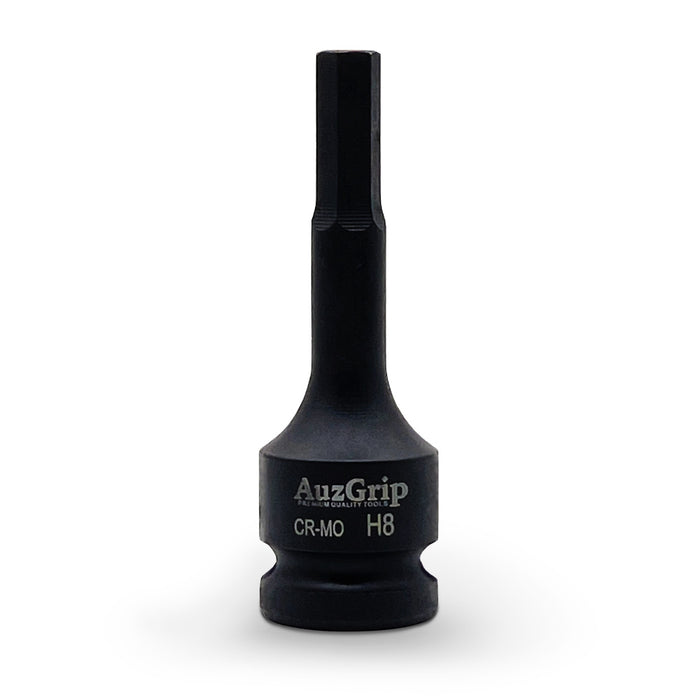AuzGrip H8 Metric 1/2in Square Drive In-Hex Bit Socket Front
