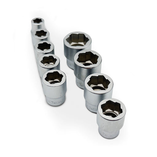 AuzGrip A53060 9 Piece Metric 3/8" Square Drive Bolt Extractor Socket Set