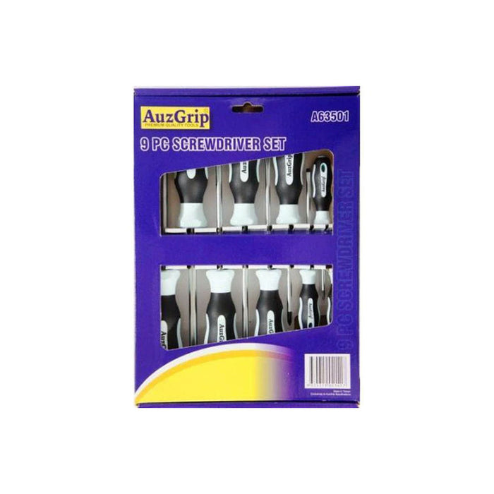 AuzGrip A63501 9pc Screwdriver Set