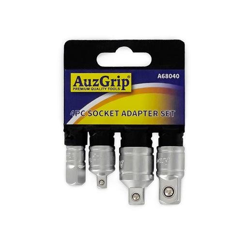 AuzGrip A68040 4 Piece Chrome Socket Adaptor Set