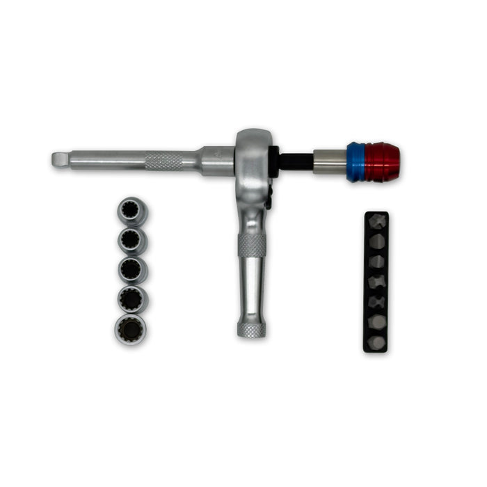 AuzGrip A70715 28 Piece Metric 1/4" Dual Drive Spline Socket Bit Set