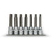 AuzGrip A70975 7 Piece 100mm 1/2" Square Drive Ribe Socket Bit Set
