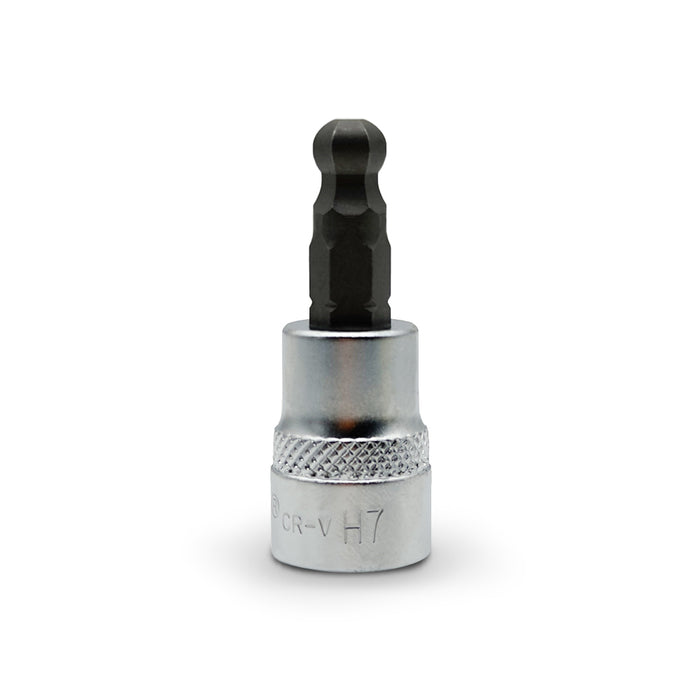 AuzGrip A71038 7 Piece Metric 3/8" Square Drive Hex Ball-End Socket Bit Set
