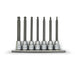 AuzGrip A71060 7 Piece 3/8"Square DriveSae Hex Ball-end Socket Bit Set 100mm