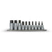 AuzGrip A71070 10 Piece Metric 3/8" & 1/2" Square Drive Hex Bit Socket Set